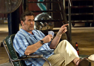 BURN NOTICE -- "Breaking and Entering" Episode 201 -- Pictured: Bruce Campbell as Sam Axe -- USA Network Photo: Dan Littlejohn